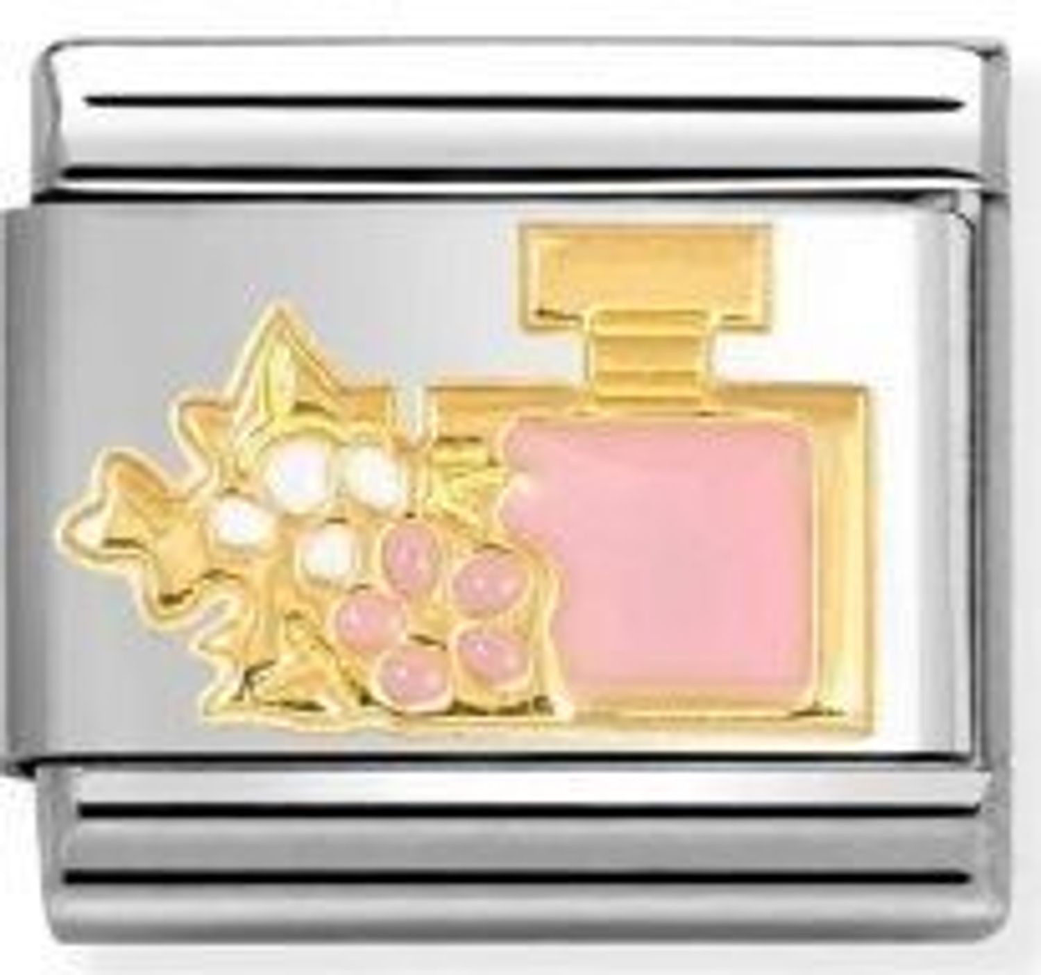 Charms Nomination Link 18K zawieszka złoto Perfumy z kwiatami 030272 93.jpg